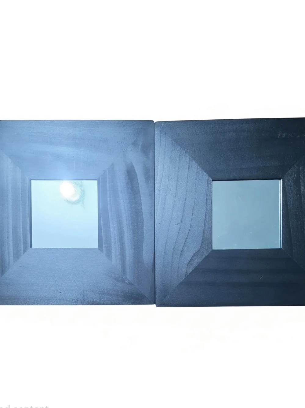IKEA Black Square Framed Wall Mirrors Duo